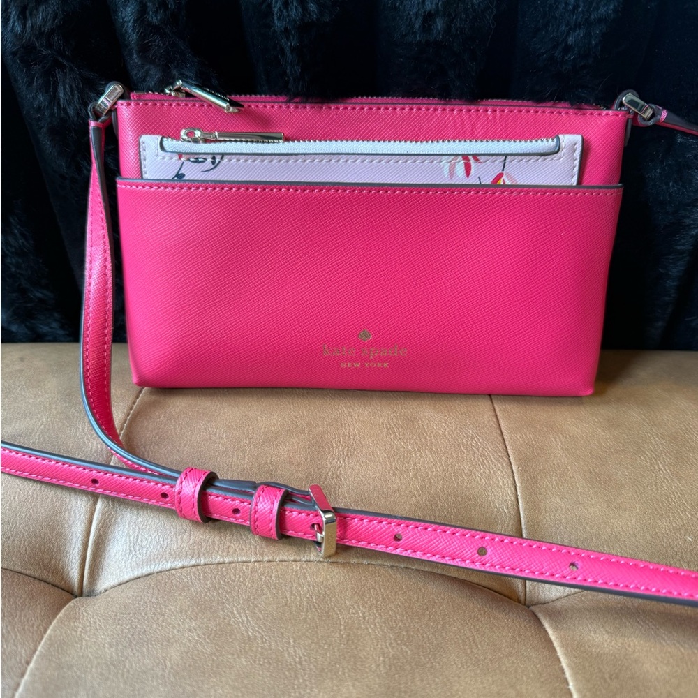 Kate Spade ♠️ Sadie Saffiano Crossbody & Wallet Set